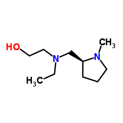 2-(Ethyl{[(2S)-1-methyl-2-pyrrolidinyl]methyl}amino)ethanol结构式