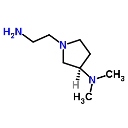 (3R)-1-(2-Aminoethyl)-N,N-dimethyl-3-pyrrolidinamine Structure