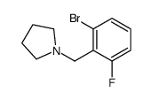 1-[(2-bromo-6-fluorophenyl)methyl]pyrrolidine structure