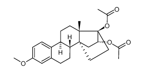 3-methoxy-14,17α-ethanoestra-1,3,5(10)-trien-16α,17β-yl diacetate结构式