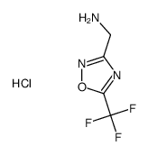 C-(5-Trifluoromethyl-[1,2,4]oxadiazol-3-yl)-methylamine hydrochloride structure