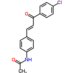 N-(4-[(E)-3-(4-CHLOROPHENYL)-3-OXO-1-PROPENYL]PHENYL)ACETAMIDE结构式