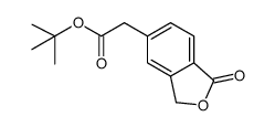 tert-butyl (1-oxo-1,3-dihydro-2-benzofuran-5-yl)acetate结构式