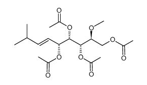 (2S,3S,4S,5R,E)-2-methoxy-8-methylnon-6-ene-1,3,4,5-tetrayl tetraacetate结构式