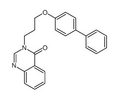 3-[3-(4-Biphenylyloxy)propyl]-4(3H)-quinazolinone Structure