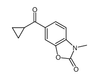 6-(cyclopropanecarbonyl)-3-methyl-1,3-benzoxazol-2-one结构式