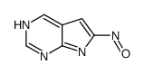 1H-Pyrrolo[2,3-d]pyrimidine, 6-nitroso- (9CI)结构式