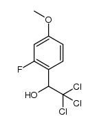 2,2,2-trichloro-1-(2-fluoro-4-methoxyphenyl)ethanol结构式