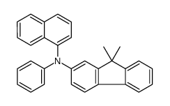 9,9-dimethyl-N-naphthalen-1-yl-N-phenylfluoren-2-amine结构式