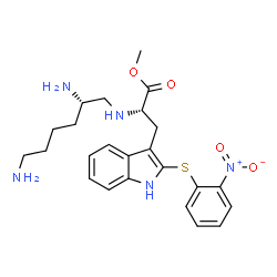 Lys-psi(CH2NH)-Trp(Nps)-OMe structure