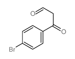 Benzenepropanal,4-bromo-b-oxo- Structure