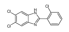 5,6-dichloro-2-(2-chloro-phenyl)-1H-benzoimidazole结构式