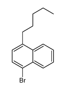 1-bromo-4-pentylnaphthalene结构式