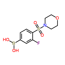 (3-氟-4-(吗啉代磺酰)苯基)硼酸图片