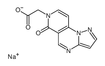 Sodium 6-oxopyrazolo(1,5-a)pyrido(3,4-e)pyrimidine-7(6H)-acetate Structure