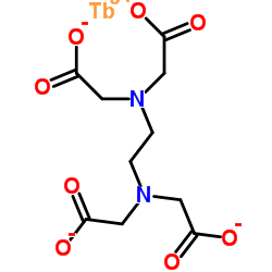 Acetate, 2,2',2'',2'''-(1,2-ethanediyldinitrilo)tetrakis-, terbium(3+) salt (1:1)结构式