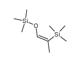 (Z)-trimethyl(1-((trimethylsilyl)oxy)prop-1-en-2-yl)silane结构式