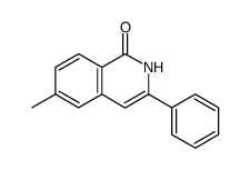 6-methyl-3-phenyl-2H-isoquinolin-1-one结构式