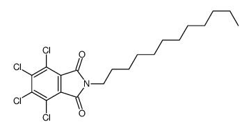 4,5,6,7-tetrachloro-2-dodecylisoindole-1,3-dione Structure
