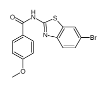 N-(6-bromo-1,3-benzothiazol-2-yl)-4-methoxybenzamide Structure