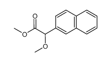 (+/-)-Methyl α-methoxy-α-(2-naphthyl)acetate Structure