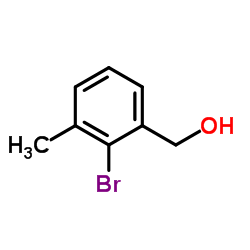 (2-Bromo-3-methylphenyl)methanol Structure