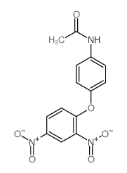 Acetamide,N-[4-(2,4-dinitrophenoxy)phenyl]-结构式