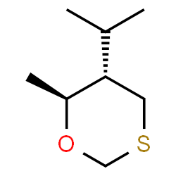 1,3-Oxathiane,6-methyl-5-(1-methylethyl)-,trans-(9CI)结构式