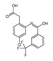 2-[4-chloro-2-[[3-(trifluoromethyl)benzoyl]amino]phenyl]acetic acid Structure