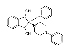 2-phenyl-2-(4-phenylpiperazin-1-yl)-1,3-dihydroindene-1,3-diol Structure