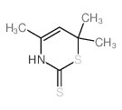 2H-1,3-Thiazine-2-thione,3,6-dihydro-4,6,6-trimethyl- structure