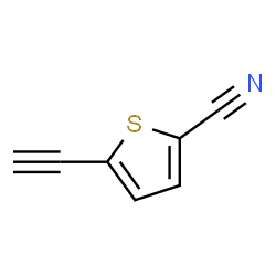 2-Thiophenecarbonitrile, 5-ethynyl- (9CI)结构式