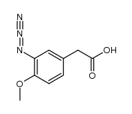 3-azido-4-methoxyphenylacetic acid Structure