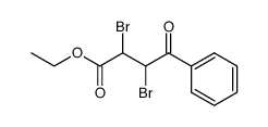 ethyl 3-benzoyl-2,3-dibromopropionate Structure