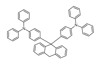 N,N-diphenyl-4-[9-[4-(N-phenylanilino)phenyl]-10H-anthracen-9-yl]aniline结构式