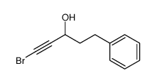 1-bromo-5-phenylpent-1-yn-3-ol结构式