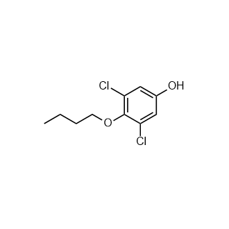 4-Butoxy-3,5-dichlorophenol Structure