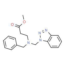 methyl 3-(((1H-benzo[d][1,2,3]triazol-1-yl)methyl)(benzyl)amino)propanoate Structure