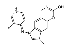 [1-[(3-fluoropyridin-4-yl)amino]-3-methylindol-5-yl] N-methylcarbamate结构式