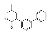 4-methyl-2-(3-phenylphenyl)pentanoic acid结构式