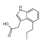 1H-Indole-3-aceticacid,4-propyl-(9CI)结构式