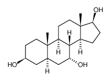 androstane-3,7,17-triol structure