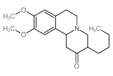 2H-Benzo[a]quinolizin-2-one, 3-butyl-1,3,4,6,7,11b-hexahydro-9,10-dimethoxy- structure