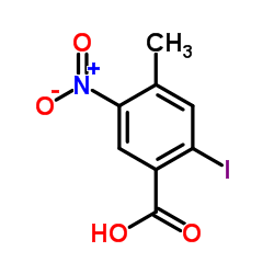 2-Iodo-4-methyl-5-nitrobenzoic acid结构式