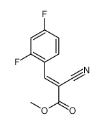 methyl 2-cyano-3-(2,4-difluorophenyl)prop-2-enoate Structure
