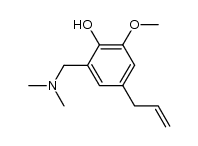 6-dimethylaminomethyl-2-methoxy-4-allylphenol Structure