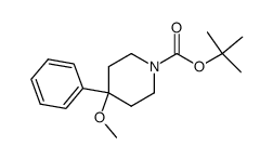 4-methoxy-4-phenylpiperidine-1-carboxylic acid tert-butyl ester structure