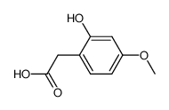 2-(2-hydroxy-4-methoxyphenyl)acetic acid Structure