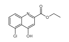 5-chloro-4-hydroxy-quinoline-2-carboxylic acid ethyl ester结构式