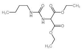 diethyl 2-(butylcarbamoylamino)propanedioate Structure